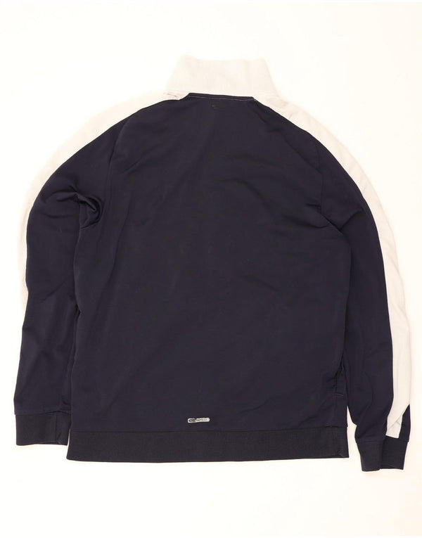 Puma Veste de survêtement pour homme Taille L Bleu marine Colourblock