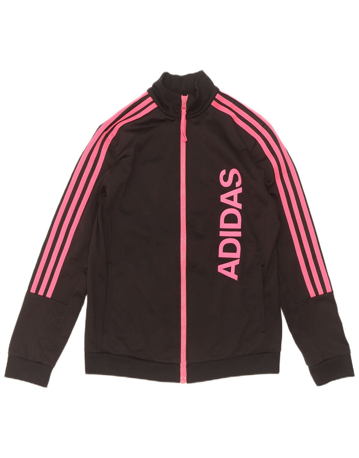 Adidas ženska trenirka s grafičkim motivima UK 12/14 Srednje crni poliester