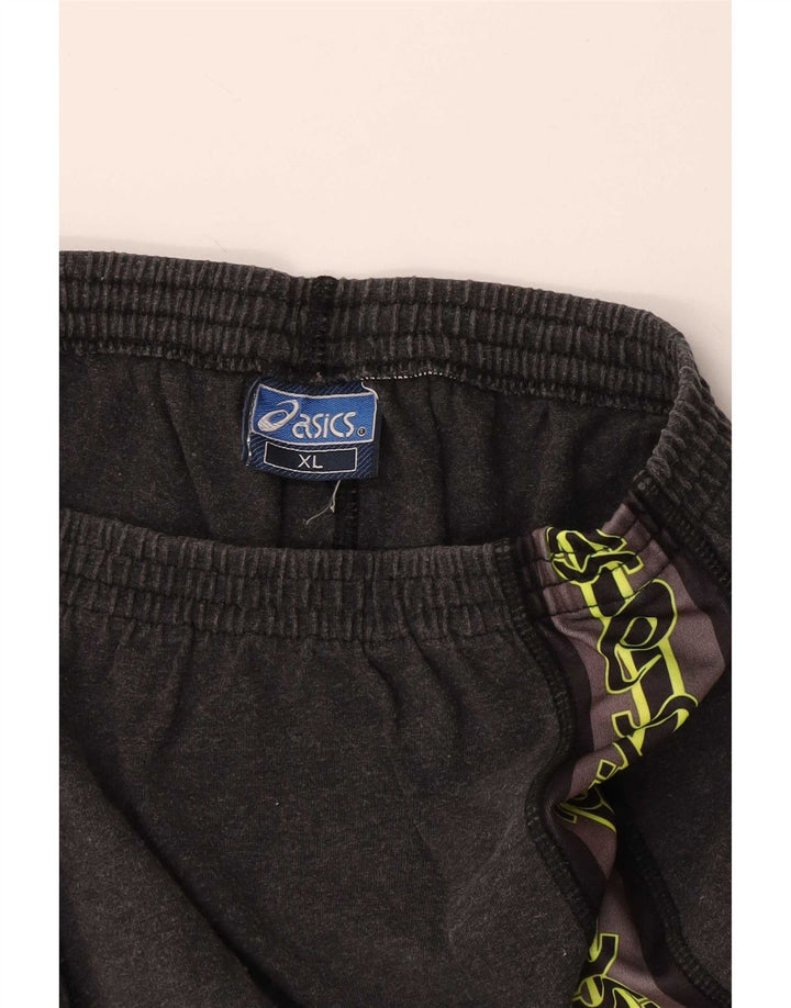 Asics Mens Graphic Sport Shorts XL Grey Cotton