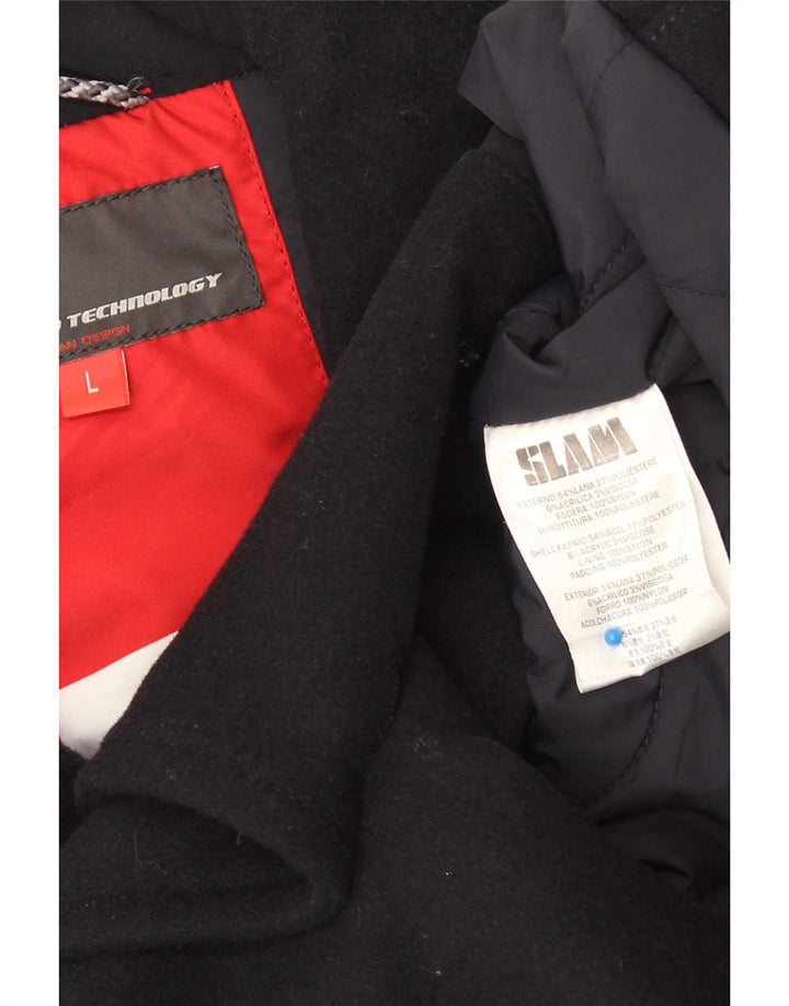 Slam Chaquetón para hombre UK 40 Large Lana azul marino