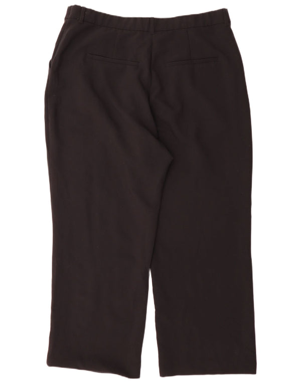 Abercrombie & Fitch Damen-Chinohose mit hoher Taille, UK 18, XL, W34, L30, Schwarz