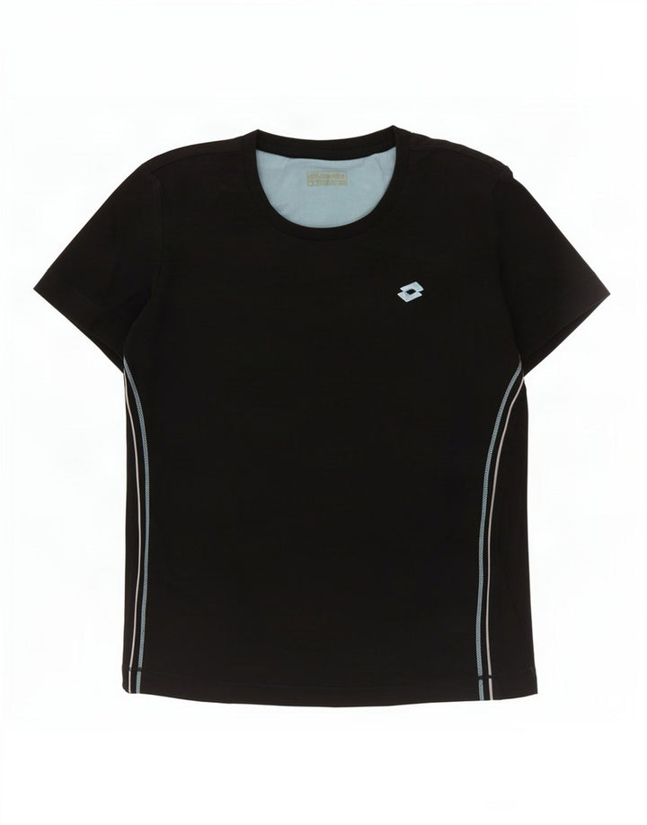 Lotto Womens T-Shirt Top UK 12 Medium Navy Blue