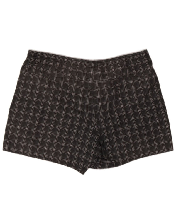 Adidas Mens Sport Shorts Large Grey Check Polyester