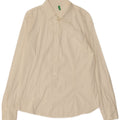 BENETTON Womens Pullover Shirt UK 14 Medium White