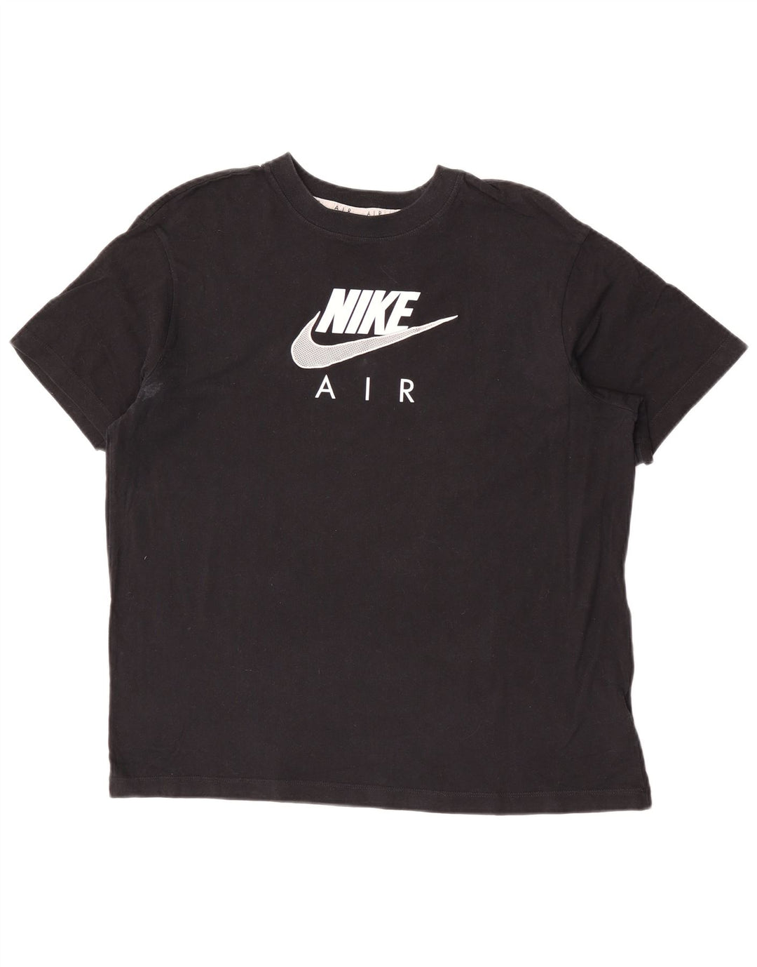 Nike Mens Graphic T-Shirt Top Medium Black Cotton