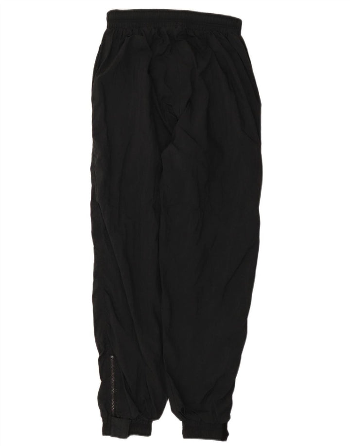 Vintage Mens Tracksuit Trousers Joggers Small  Black Polyamide