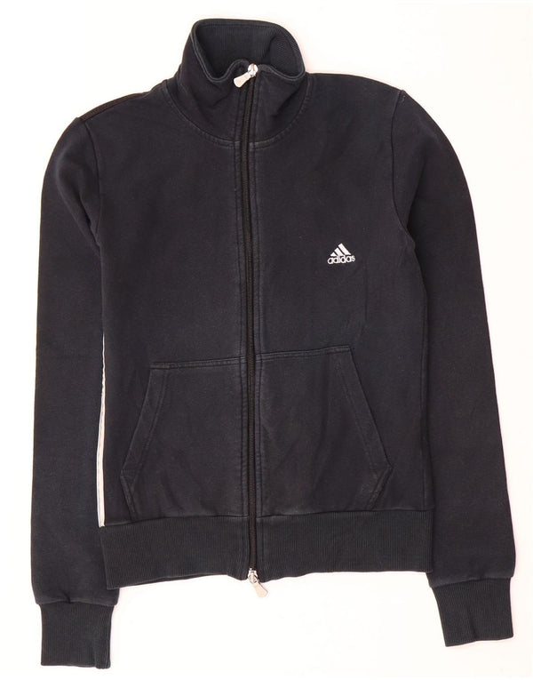 Adidas træningsdragt topjakke til kvinder UK 10 Lille sort bomuld