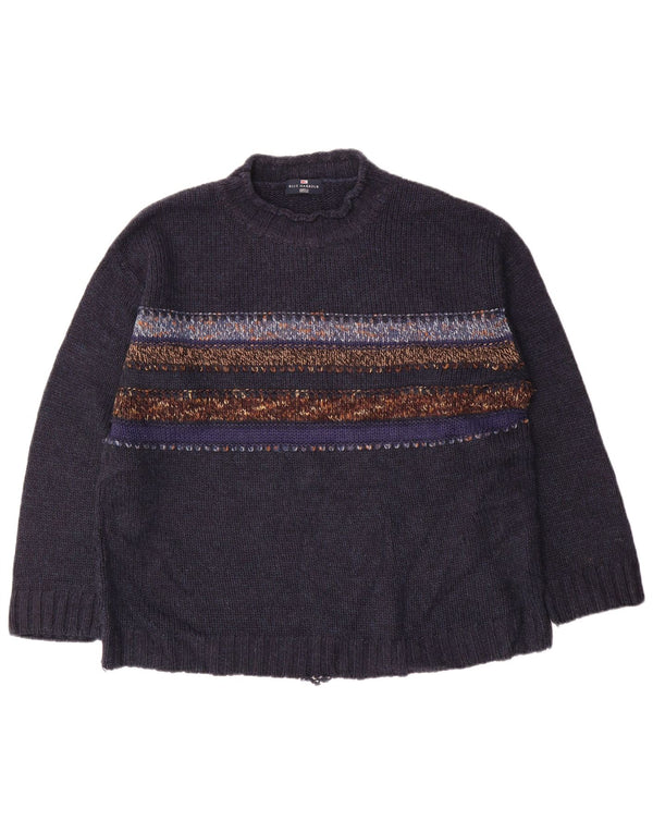 Marks & Spencer Herre Blue Harbor Turtle Neck Jumper Sweater Large Navy