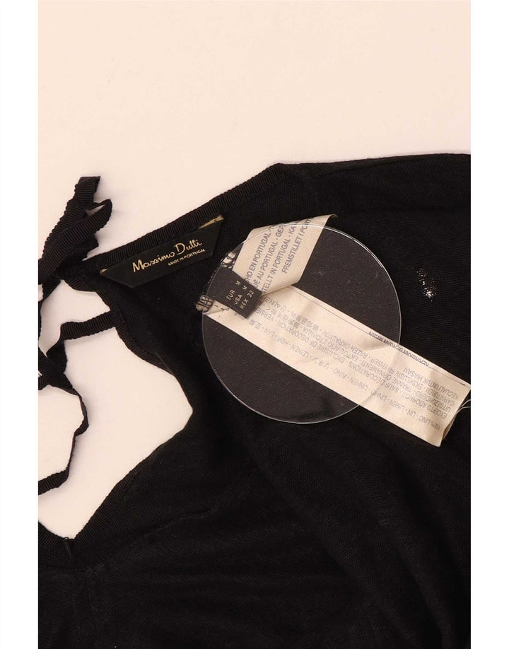 Top pentru femei Massimo Dutti cu mânecă lungă UK 14, in negru mediu