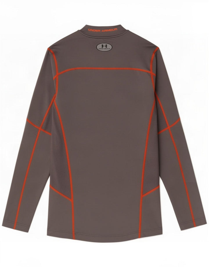 Under Armour Hombre Cold Gear Graphic Top manga larga poliéster gris pequeño