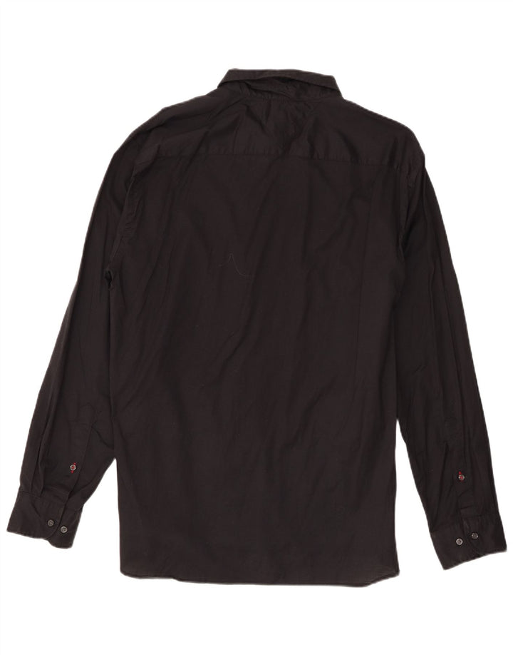 Tommy Hilfiger Mens Regular Fit Shirt XL Black Cotton