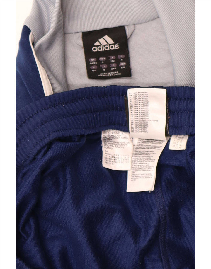Adidas Survêtement complet pour homme UK 44/46 Large Bleu marine Colourblock Polyester