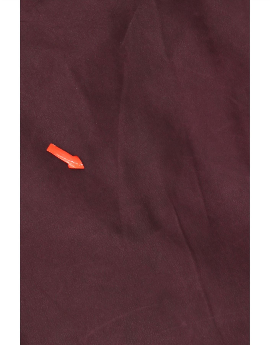 Vintage Womens Hooded Leather Poncho Coat One Size Maroon