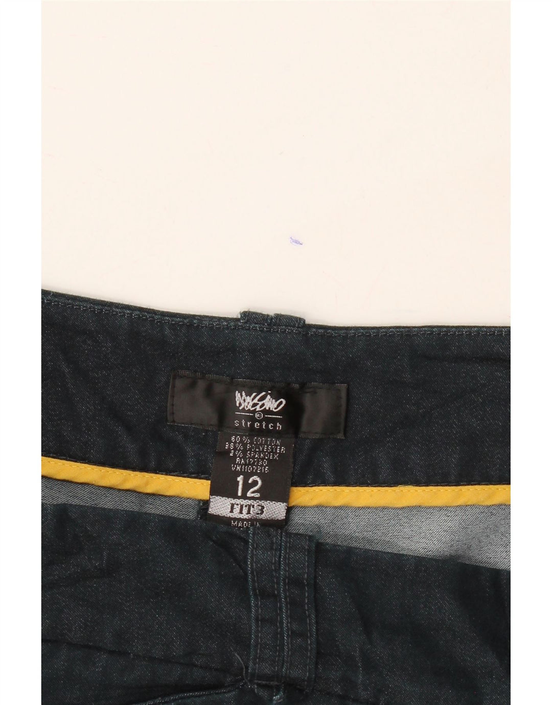 MOSSIMO Womens Casual Shorts US 12 Large W34 Navy Blue Cotton Vintage Mossimo and Second-Hand Mossimo from Messina Hembry 