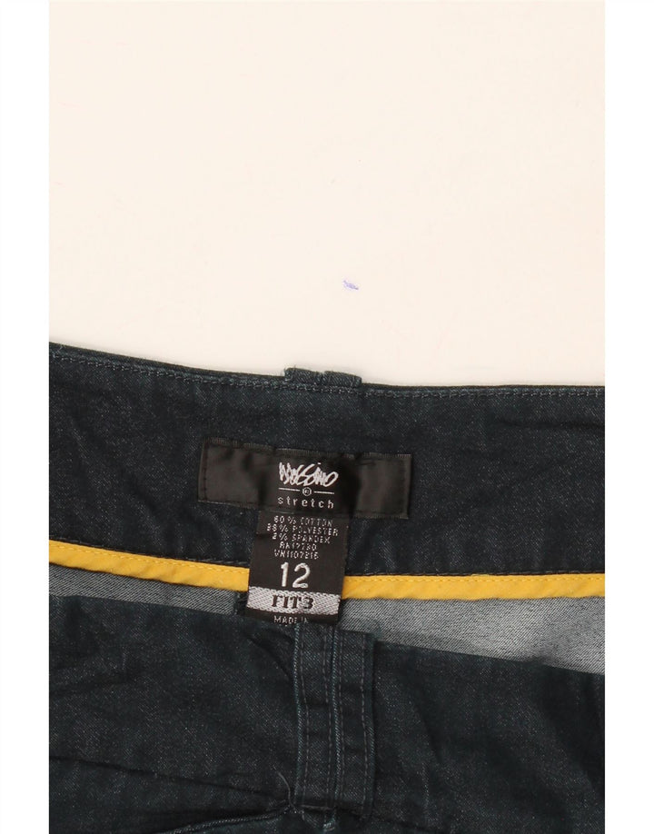 MOSSIMO Womens Casual Shorts US 12 Large W34 Navy Blue Cotton Vintage Mossimo and Second-Hand Mossimo from Messina Hembry 