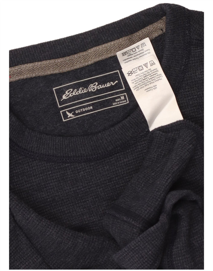 EDDIE BAUER Мужской топ с длинным рукавом, средний темно-синий, хлопок