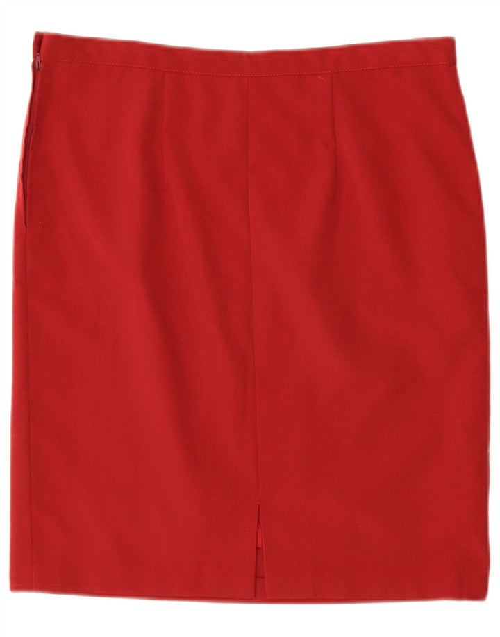 Vintage Womens 5 Button 2 Piece Skirt Set UK 12 Medium W30 Red