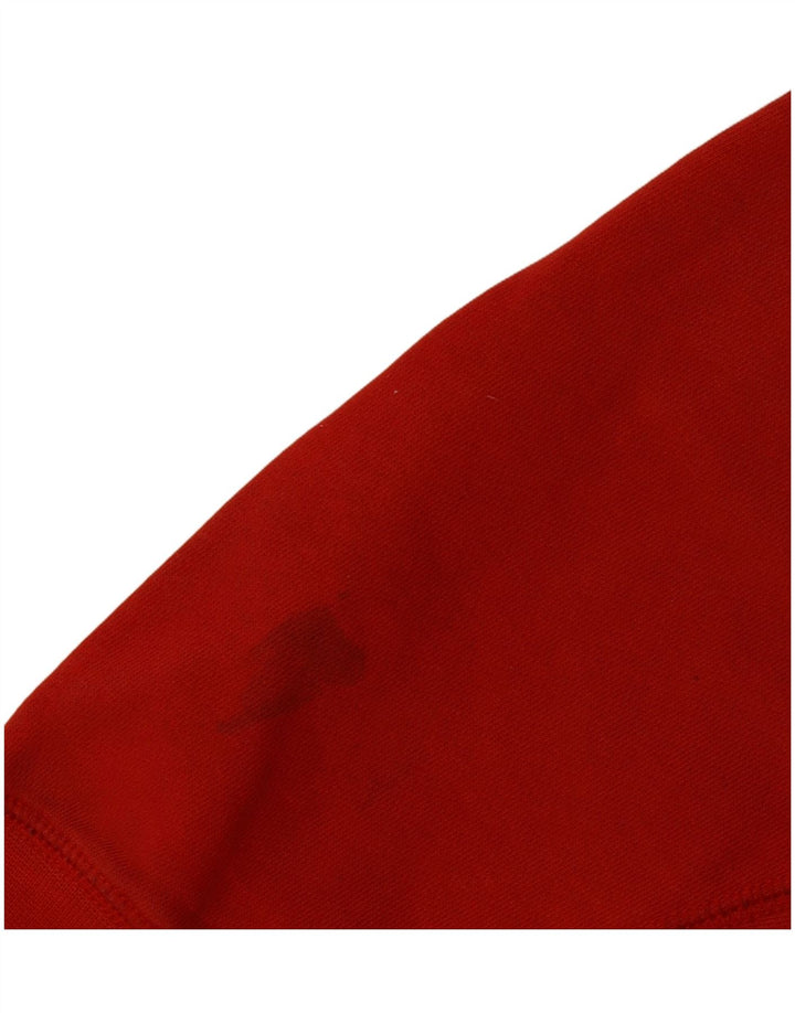 Felpa con grafica Nike da uomo, piccola, in cotone rosso