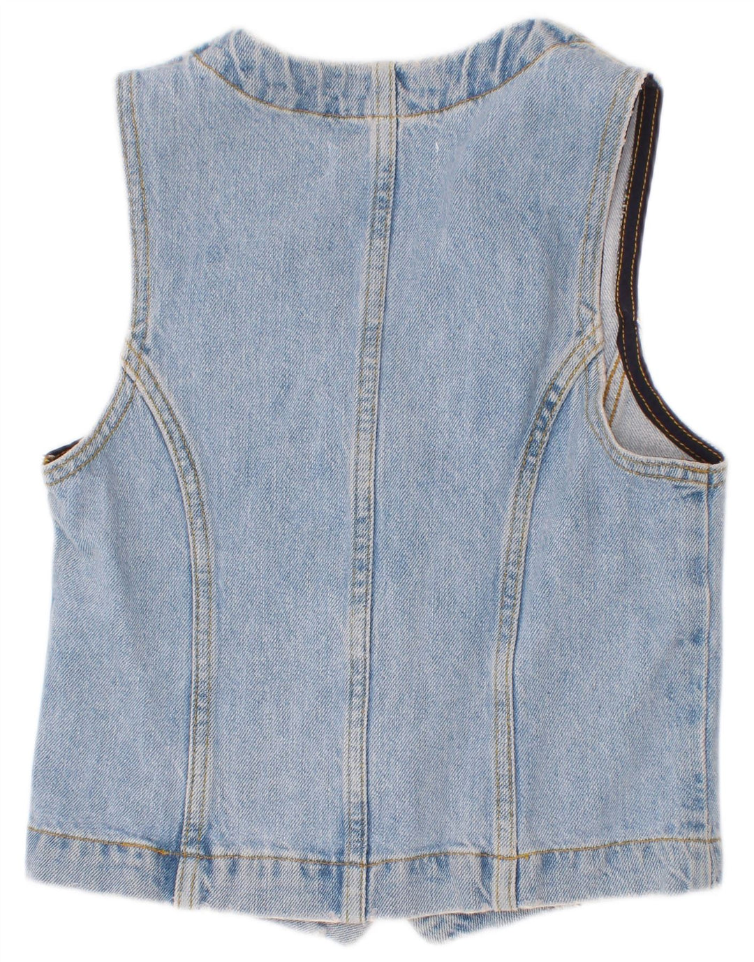 Zara Girls Denim Waistcoat 9-10 Years Blue