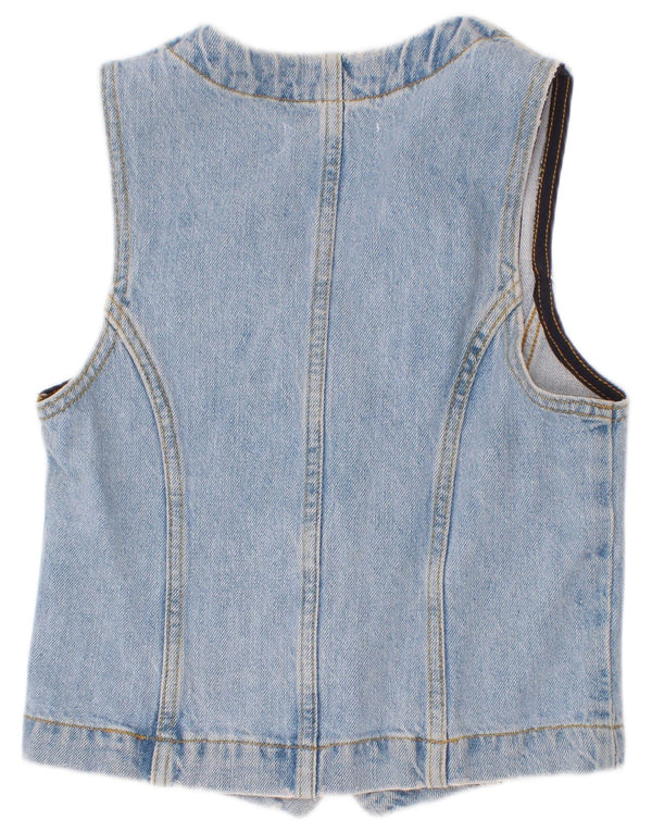 Zara Colete Jeans Meninas 9-10 Anos Azul