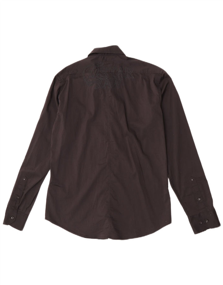 G-Star Mens Shirt Large Black Cotton