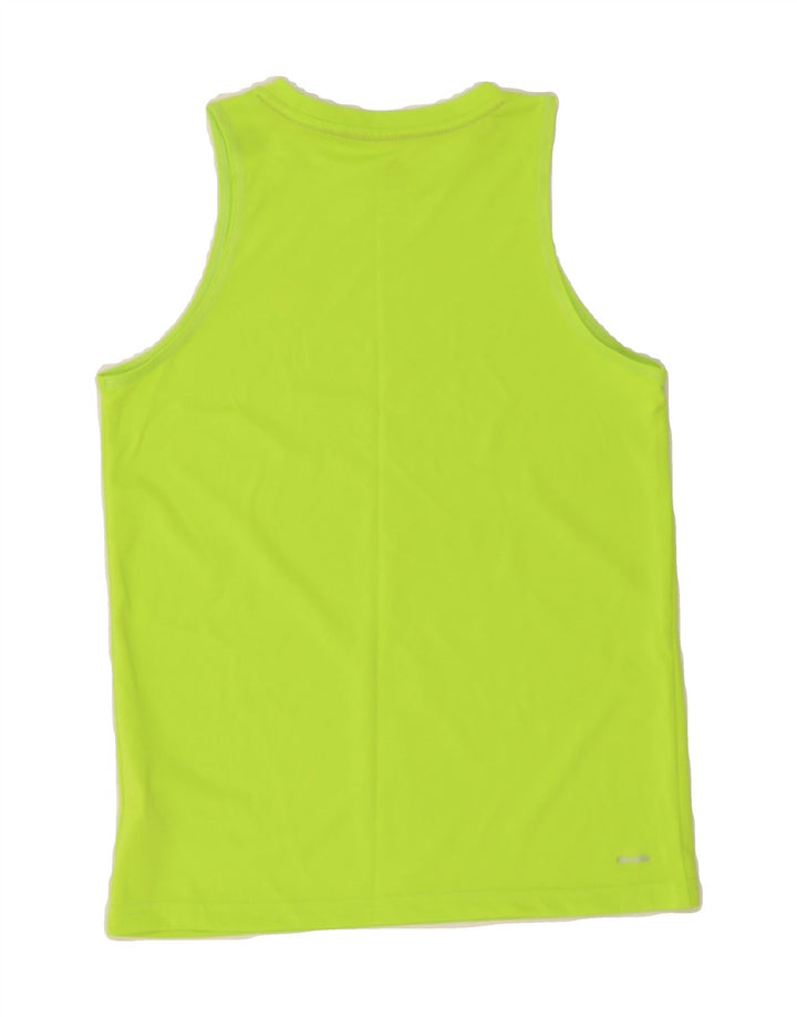 ADIDAS Boys Climalite Vest Top 10-11 Years Medium Green Polyester Vintage Adidas and Second-Hand Adidas from Messina Hembry 
