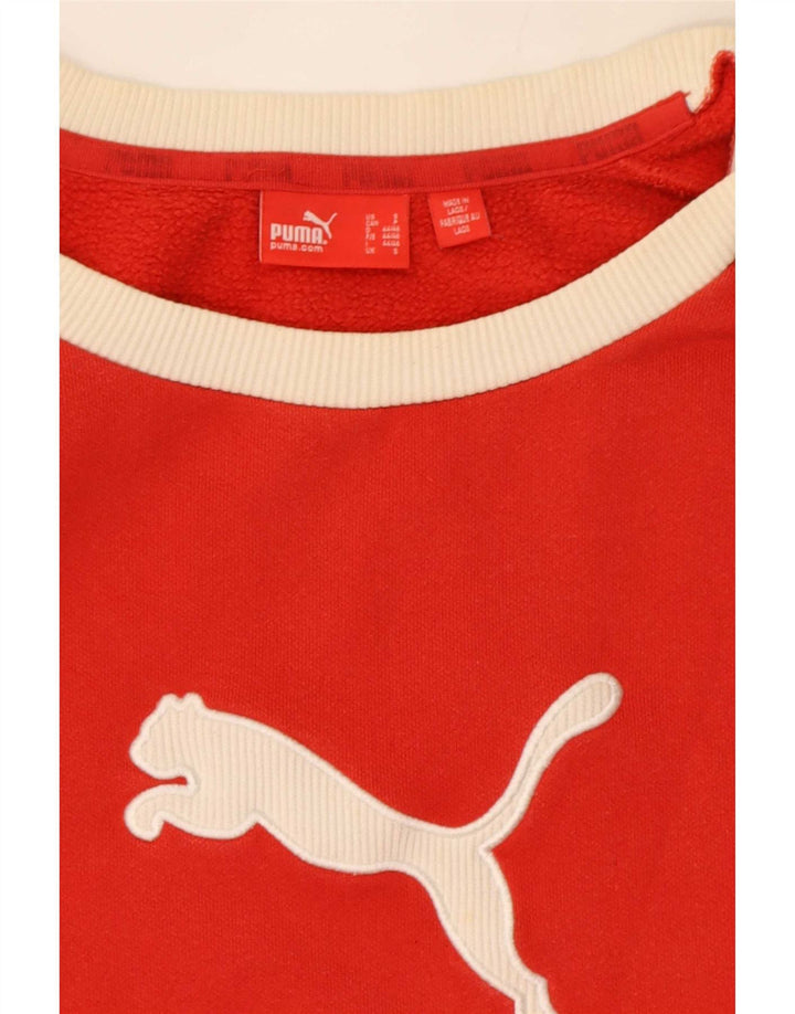 Puma Herren Grafik-Sweatshirt-Pullover, klein, rot, Farbblock
