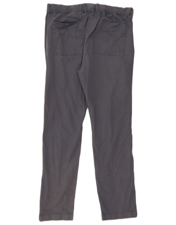 Marks & Spencer Mens Slim Fit Chino Trousers W34 L31 Navy Blue Cotton