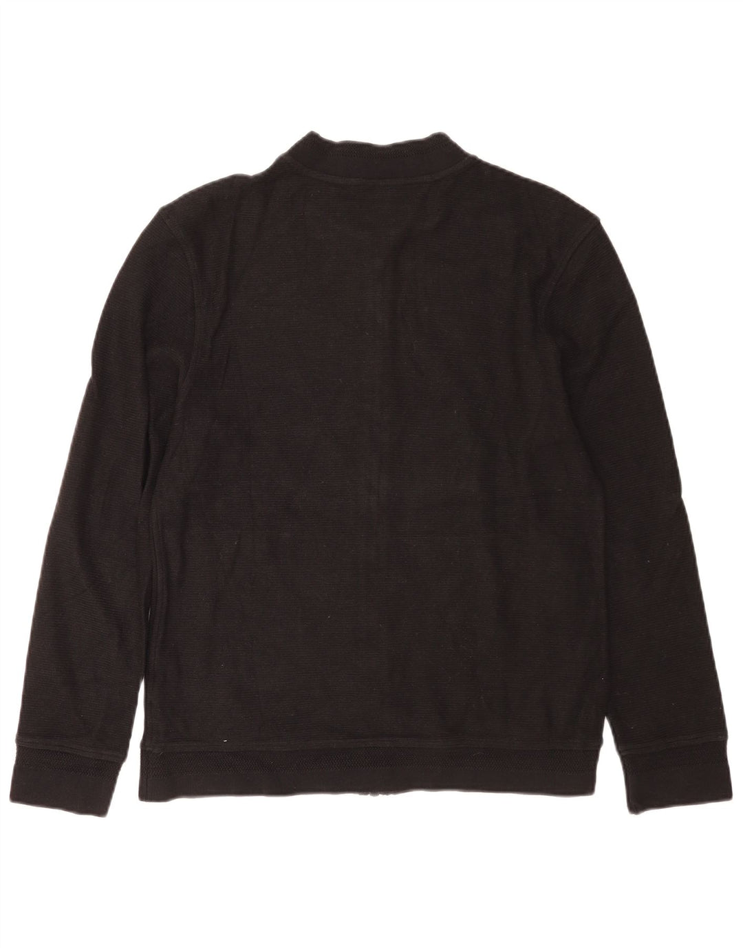 Massimo Dutti Mens Cardigan Sweater Medium Black Cotton