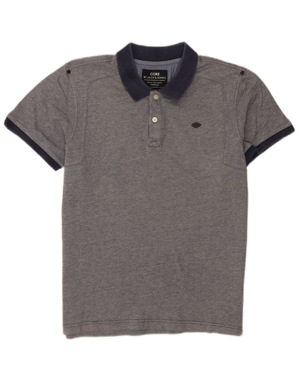 Jack & Jones Mens Polo Shirt XL Blue Cotton