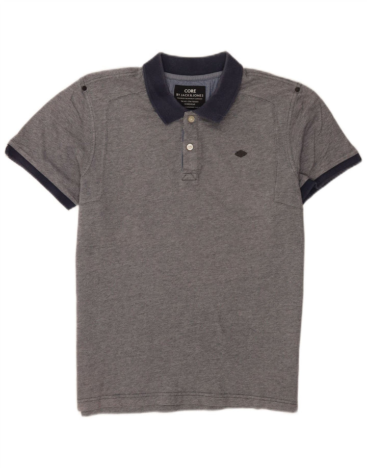 Jack & Jones Mens Polo Shirt XL Blue Cotton