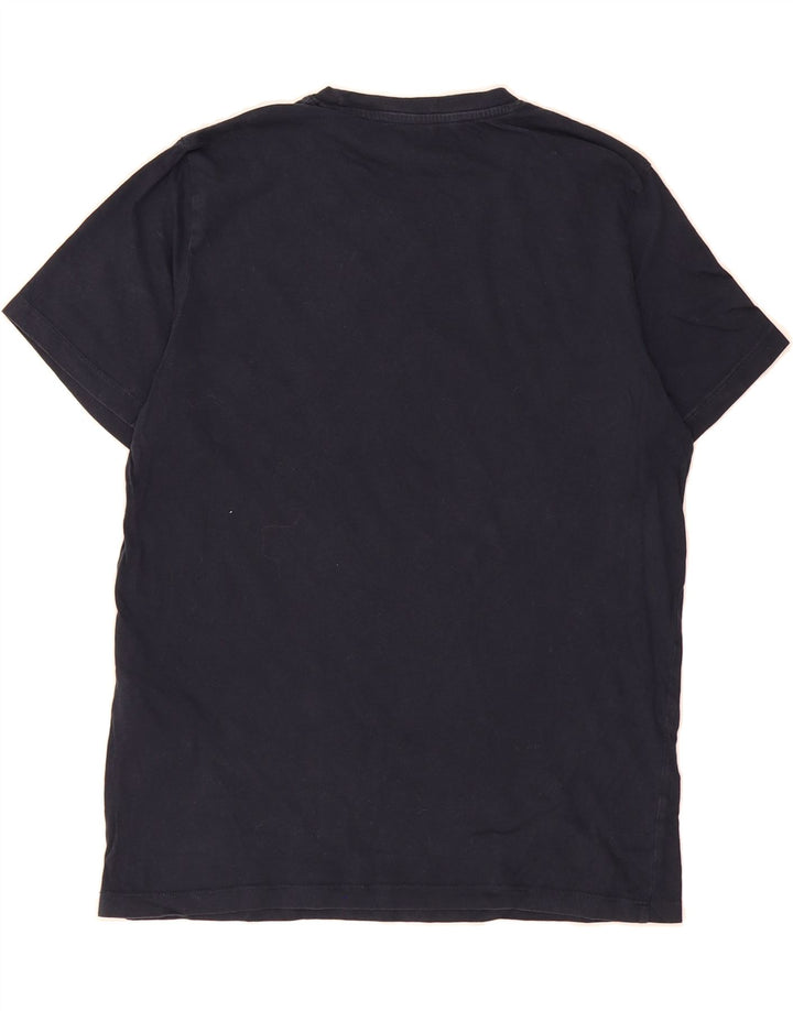 JACK & JONES Mens Graphic T-Shirt Top Medium Navy Blue Cotton Vintage Jack & Jones and Second-Hand Jack & Jones from Messina Hembry 