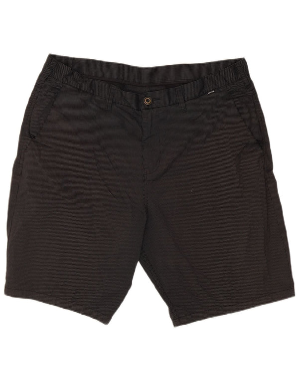 Hurley Herre Chino Shorts W38 XL Sort nålestribet polyester
