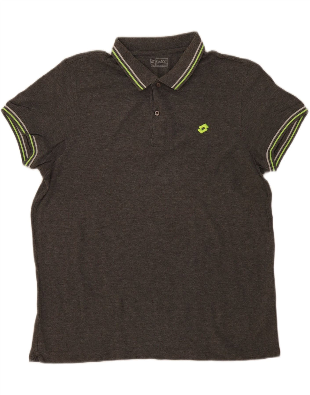 Lotto Herre Polo Shirt 2XL Grå Bomuld