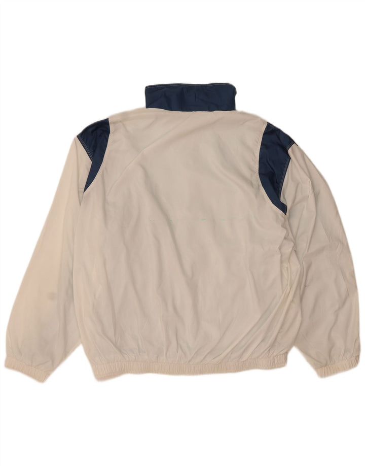 Jachetă de trening pentru bărbați Ellesse UK 44 XL, poliester color bloc alb