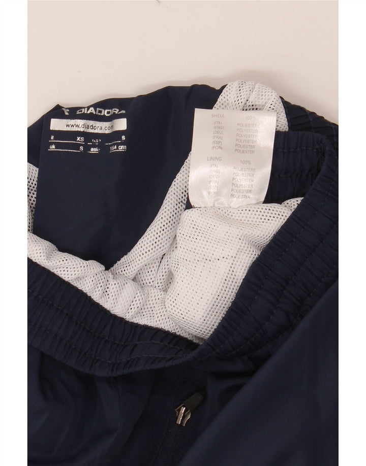 DIADORA Mens Tracksuit Trousers Joggers Small  Navy Blue Polyester