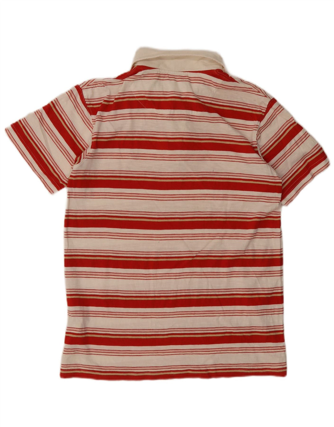 Polo da uomo Timberland in cotone a righe rosse medie