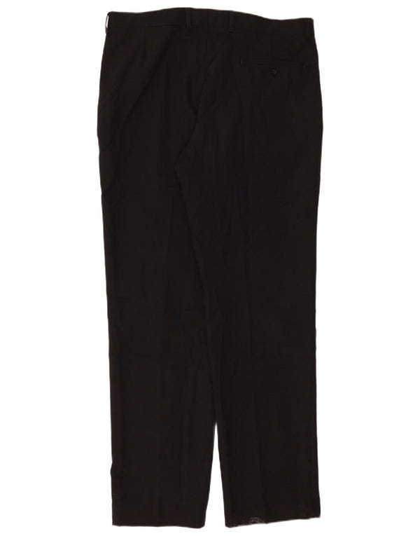 Marks & Spencer Pantaloni drepți pentru bărbați L36 L33 Poliester negru