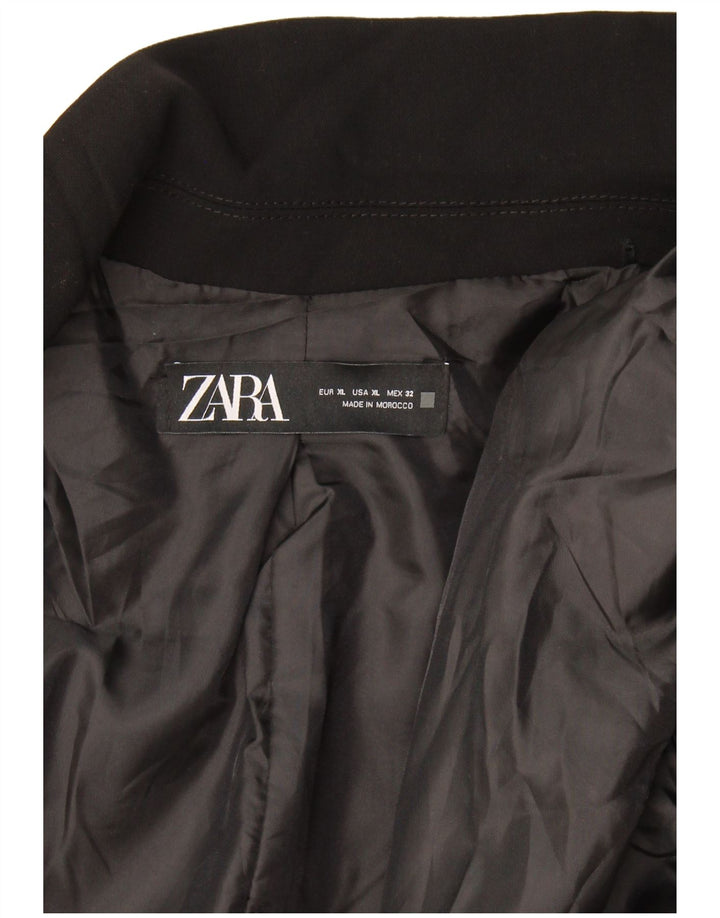 Женский открытый пиджак Zara UK 18 XL, черный