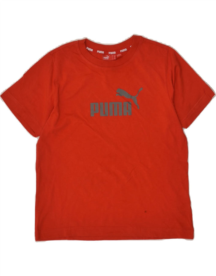PUMA Boys Graphic T-Shirt Top 9-10 Years Medium Red | Vintage Puma | Thrift | Second-Hand Puma | Used Clothing | Messina Hembry 