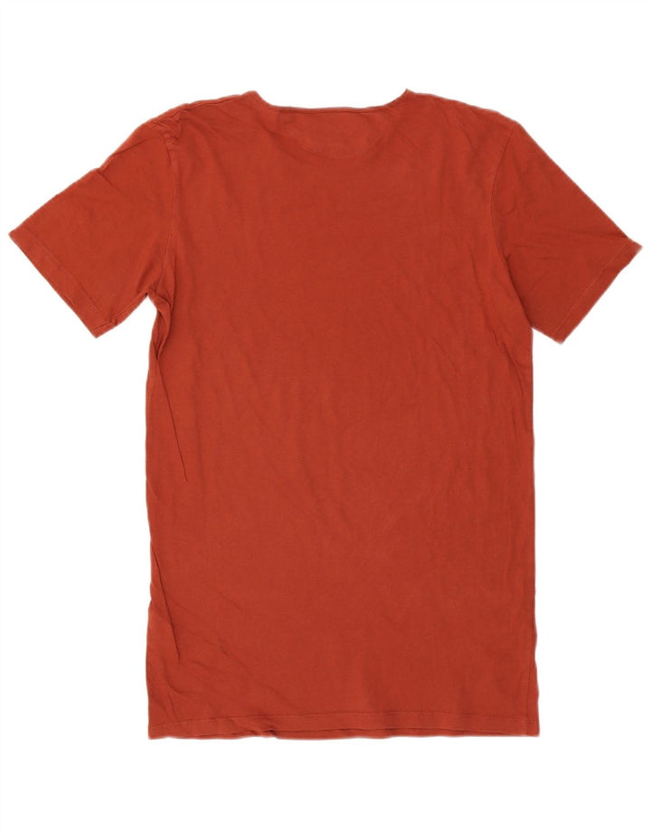 T-shirt lunga da donna Zara UK 14 cotone rosso medio