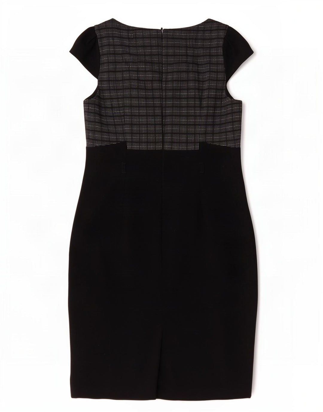 Γυναικείο φόρεμα με θήκη Marks & Spencer UK 14 Medium Black Check Polyester