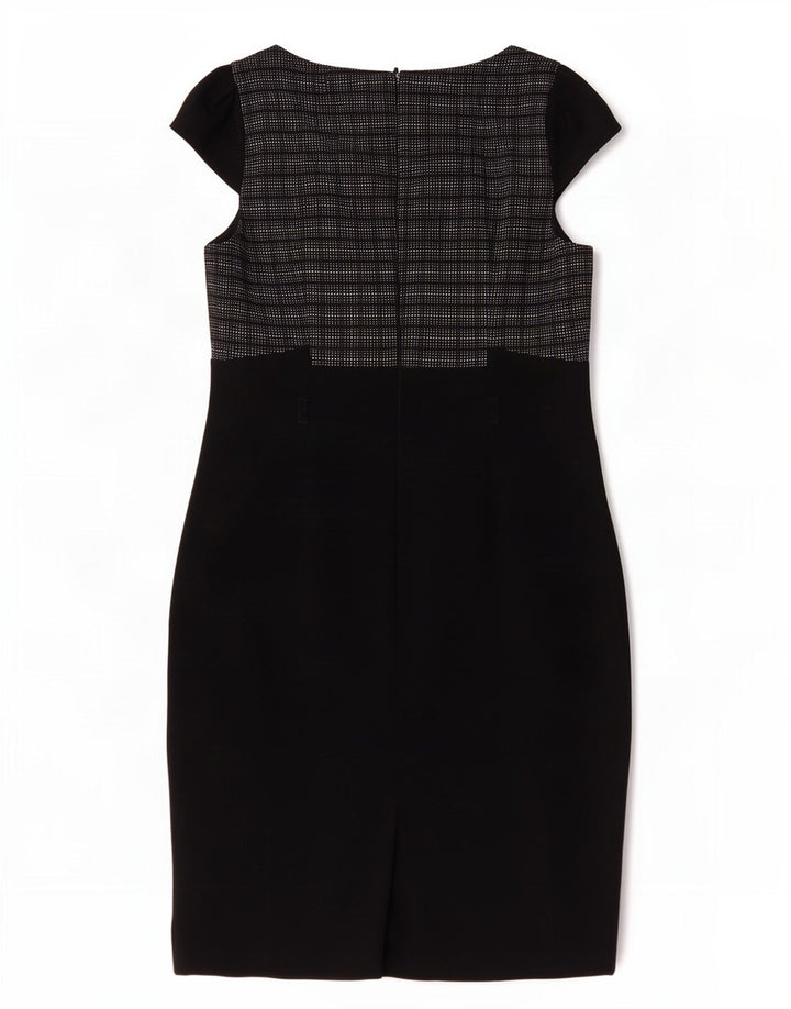Γυναικείο φόρεμα με θήκη Marks & Spencer UK 14 Medium Black Check Polyester