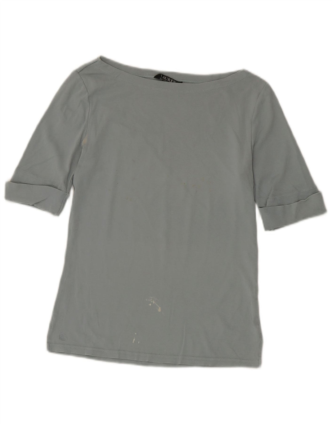 Ralph Lauren Dame Top 3/4 ærmer UK 12 Medium Grå