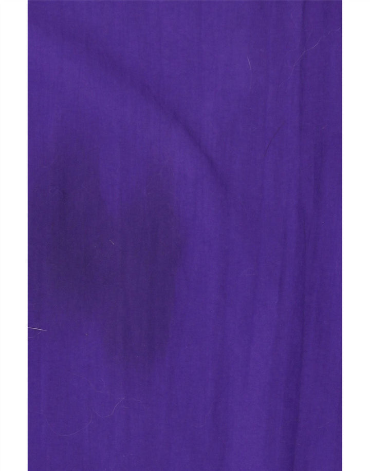 Vintage Mens Pullover Tracksuit Top Jacket One Size Purple Nylon
