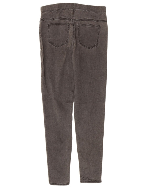 Marks & Spencer Dame Jegging Jeans UK 10 Small W28 L29 Grå Bomuld