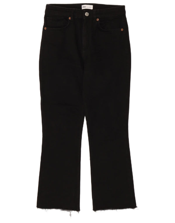 Zara Damen Bootcut Jeans EU 40 Medium W30 L27 Schwarz