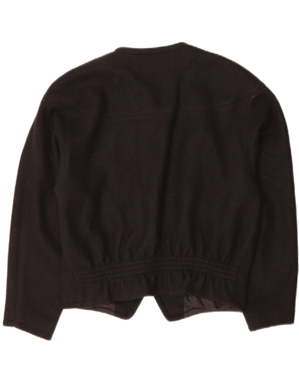 Giacca blazer a 5 bottoni corta da donna BOGNER UK 18 XL nera