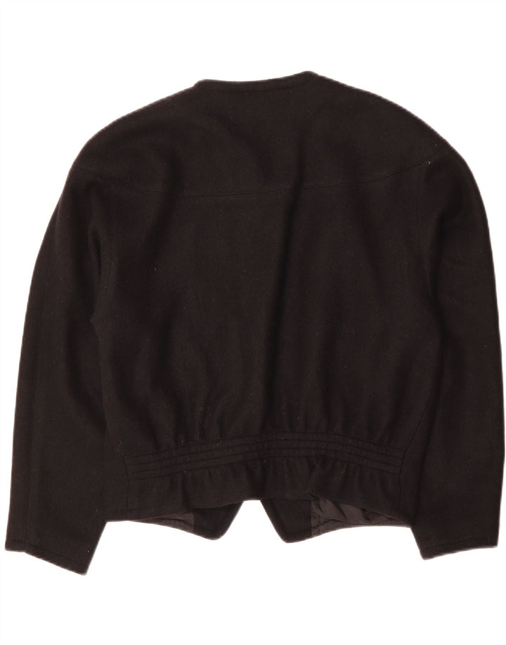 Giacca blazer a 5 bottoni corta da donna BOGNER UK 18 XL nera