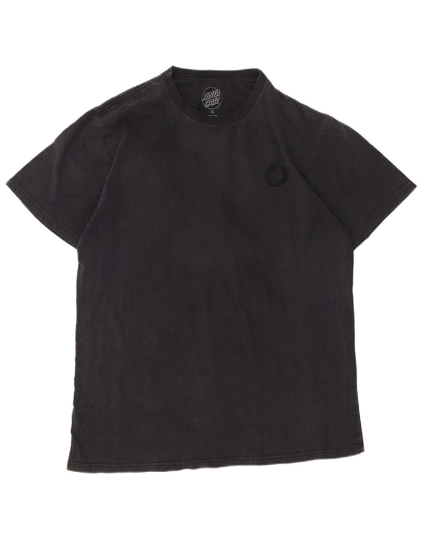 Santa Cruz Mens Graphic T-Shirt Top XL Grey Cotton